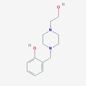 molecular formula C13H20N2O2 B3851026 2-{[4-(2-hydroxyethyl)-1-piperazinyl]methyl}phenol 
