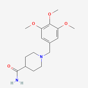 molecular formula C16H24N2O4 B3851033 1-(3,4,5-trimethoxybenzyl)-4-piperidinecarboxamide 