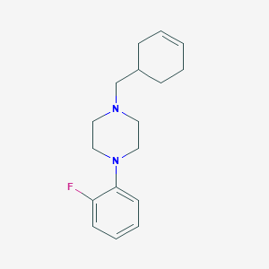 molecular formula C17H23FN2 B3851034 1-(3-cyclohexen-1-ylmethyl)-4-(2-fluorophenyl)piperazine 