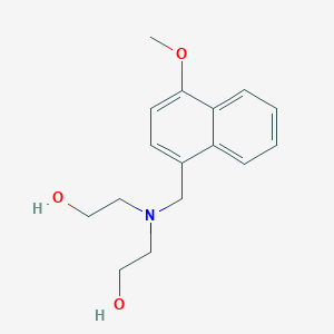 molecular formula C16H21NO3 B3851047 2,2'-{[(4-methoxy-1-naphthyl)methyl]imino}diethanol 