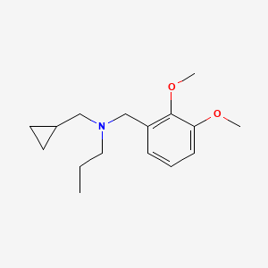 molecular formula C16H25NO2 B3851082 (cyclopropylmethyl)(2,3-dimethoxybenzyl)propylamine 