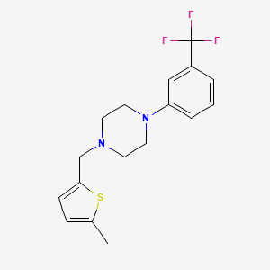 molecular formula C17H19F3N2S B3851084 1-[(5-methyl-2-thienyl)methyl]-4-[3-(trifluoromethyl)phenyl]piperazine 