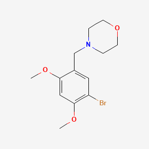 molecular formula C13H18BrNO3 B3851092 4-(5-bromo-2,4-dimethoxybenzyl)morpholine 