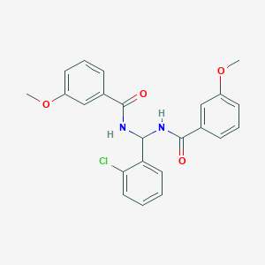 N-[(2-chlorophenyl)-[(3-methoxybenzoyl)amino]methyl]-3-methoxybenzamide