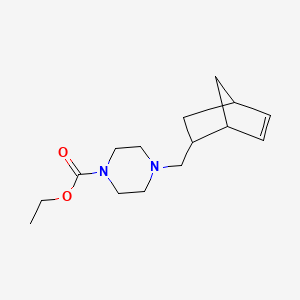 molecular formula C15H24N2O2 B3851125 ethyl 4-(bicyclo[2.2.1]hept-5-en-2-ylmethyl)-1-piperazinecarboxylate 