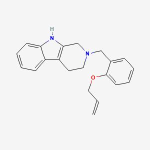 molecular formula C21H22N2O B3851126 2-[2-(allyloxy)benzyl]-2,3,4,9-tetrahydro-1H-beta-carboline 