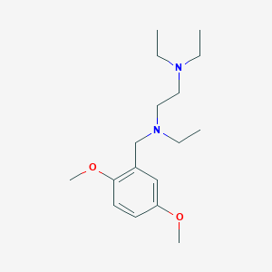 molecular formula C17H30N2O2 B3851138 N-(2,5-dimethoxybenzyl)-N,N',N'-triethyl-1,2-ethanediamine 
