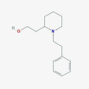 molecular formula C15H23NO B3851156 2-[1-(2-phenylethyl)-2-piperidinyl]ethanol 