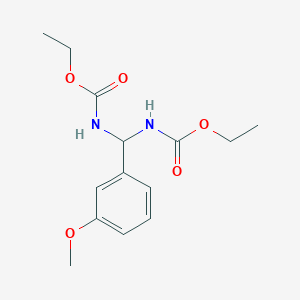 Ethyl [(ethoxycarbonyl)amino](3-methoxyphenyl)methylcarbamate