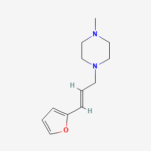 molecular formula C12H18N2O B3851170 1-[3-(2-furyl)-2-propen-1-yl]-4-methylpiperazine 