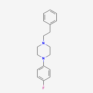 molecular formula C18H21FN2 B3851171 1-(4-fluorophenyl)-4-(2-phenylethyl)piperazine 