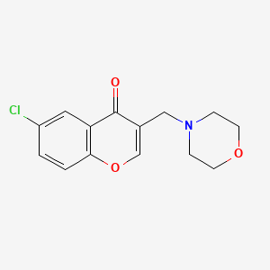molecular formula C14H14ClNO3 B3851176 6-chloro-3-(4-morpholinylmethyl)-4H-chromen-4-one 