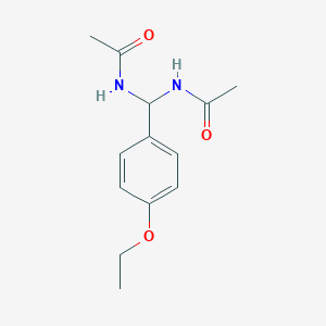 N-[(acetylamino)(4-ethoxyphenyl)methyl]acetamide