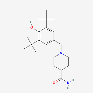 molecular formula C21H34N2O2 B3851181 1-(3,5-di-tert-butyl-4-hydroxybenzyl)-4-piperidinecarboxamide 
