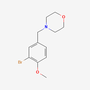 molecular formula C12H16BrNO2 B3851204 4-(3-bromo-4-methoxybenzyl)morpholine CAS No. 886-48-6