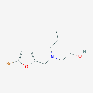 molecular formula C10H16BrNO2 B3851211 2-[[(5-bromo-2-furyl)methyl](propyl)amino]ethanol 