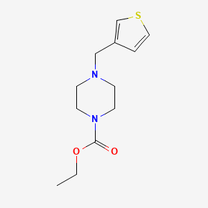 molecular formula C12H18N2O2S B3851217 ethyl 4-(3-thienylmethyl)-1-piperazinecarboxylate 