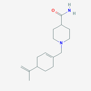 molecular formula C16H26N2O B3851229 1-[(4-isopropenyl-1-cyclohexen-1-yl)methyl]-4-piperidinecarboxamide 