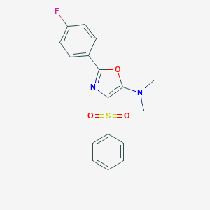 2-(4-fluorophenyl)-N,N-dimethyl-4-(4-methylphenyl)sulfonyl-1,3-oxazol-5-amine