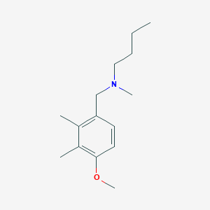 molecular formula C15H25NO B3851264 N-(4-methoxy-2,3-dimethylbenzyl)-N-methyl-1-butanamine 