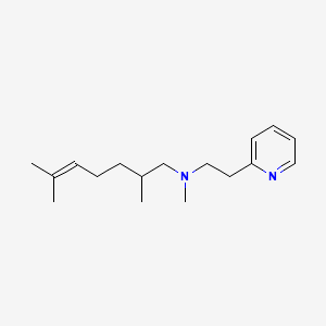 molecular formula C17H28N2 B3851270 (2,6-dimethyl-5-hepten-1-yl)methyl[2-(2-pyridinyl)ethyl]amine 