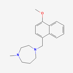 molecular formula C18H24N2O B3851277 1-[(4-methoxy-1-naphthyl)methyl]-4-methyl-1,4-diazepane 