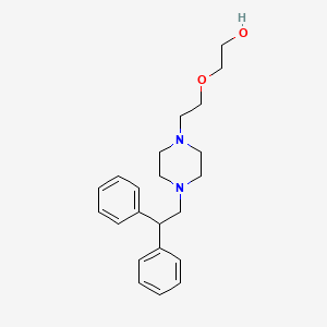 molecular formula C22H30N2O2 B3851295 2-{2-[4-(2,2-diphenylethyl)-1-piperazinyl]ethoxy}ethanol 