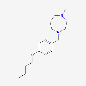 molecular formula C17H28N2O B3851304 1-(4-butoxybenzyl)-4-methyl-1,4-diazepane 