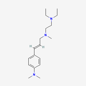 molecular formula C18H31N3 B3851311 N-{3-[4-(dimethylamino)phenyl]-2-propen-1-yl}-N',N'-diethyl-N-methyl-1,2-ethanediamine 