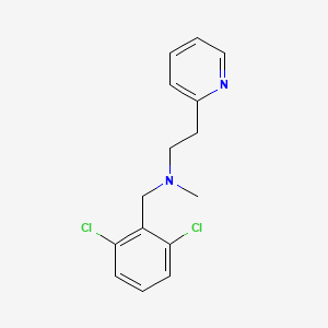 molecular formula C15H16Cl2N2 B3851316 (2,6-dichlorobenzyl)methyl[2-(2-pyridinyl)ethyl]amine 