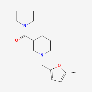 N,N-diethyl-1-[(5-methyl-2-furyl)methyl]-3-piperidinecarboxamide