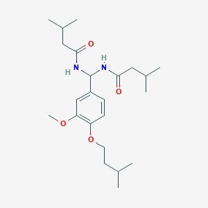 N-{[4-(isopentyloxy)-3-methoxyphenyl][(3-methylbutanoyl)amino]methyl}-3-methylbutanamide