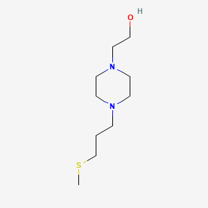 molecular formula C10H22N2OS B3851331 2-{4-[3-(methylthio)propyl]-1-piperazinyl}ethanol 