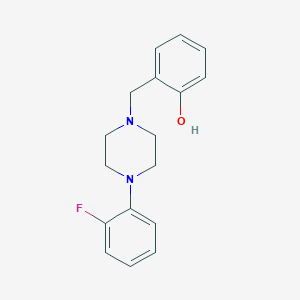 molecular formula C17H19FN2O B3851333 2-{[4-(2-fluorophenyl)-1-piperazinyl]methyl}phenol 