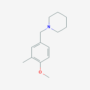 molecular formula C14H21NO B3851341 1-(4-methoxy-3-methylbenzyl)piperidine 
