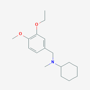 molecular formula C17H27NO2 B3851346 N-(3-ethoxy-4-methoxybenzyl)-N-methylcyclohexanamine 