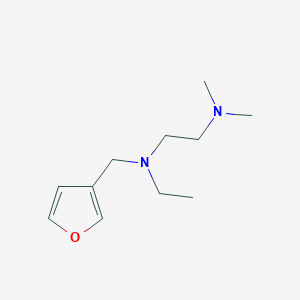 molecular formula C11H20N2O B3851349 N-ethyl-N-(3-furylmethyl)-N',N'-dimethyl-1,2-ethanediamine 