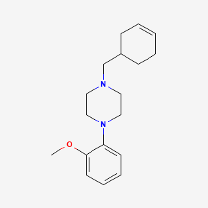 molecular formula C18H26N2O B3851359 1-(3-cyclohexen-1-ylmethyl)-4-(2-methoxyphenyl)piperazine 