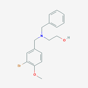 molecular formula C17H20BrNO2 B3851373 2-[benzyl(3-bromo-4-methoxybenzyl)amino]ethanol 