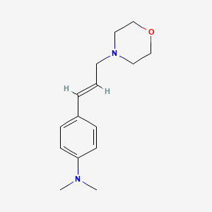 molecular formula C15H22N2O B3851382 N,N-dimethyl-4-[3-(4-morpholinyl)-1-propen-1-yl]aniline 