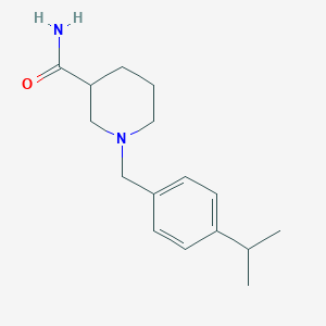 molecular formula C16H24N2O B3851403 1-(4-isopropylbenzyl)-3-piperidinecarboxamide 