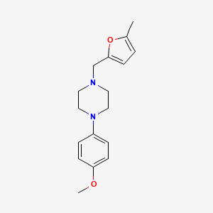 molecular formula C17H22N2O2 B3851405 1-(4-methoxyphenyl)-4-[(5-methyl-2-furyl)methyl]piperazine 