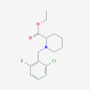 molecular formula C15H19ClFNO2 B3851413 ethyl 1-(2-chloro-6-fluorobenzyl)-2-piperidinecarboxylate 