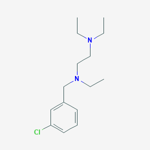 molecular formula C15H25ClN2 B3851421 (3-chlorobenzyl)[2-(diethylamino)ethyl]ethylamine 