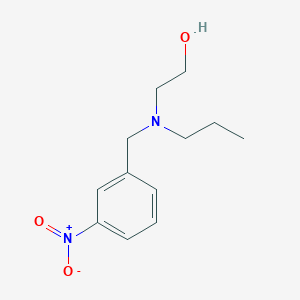 molecular formula C12H18N2O3 B3851424 2-[(3-nitrobenzyl)(propyl)amino]ethanol 