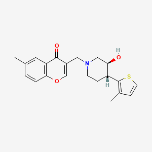 molecular formula C21H23NO3S B3851426 3-{[(3S*,4R*)-3-hydroxy-4-(3-methyl-2-thienyl)piperidin-1-yl]methyl}-6-methyl-4H-chromen-4-one 