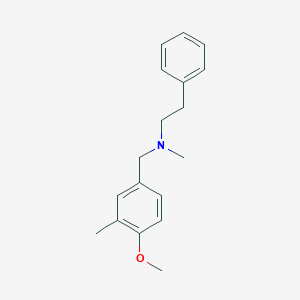 molecular formula C18H23NO B3851455 (4-methoxy-3-methylbenzyl)methyl(2-phenylethyl)amine 