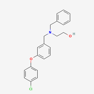 molecular formula C22H22ClNO2 B3851464 2-{benzyl[3-(4-chlorophenoxy)benzyl]amino}ethanol 