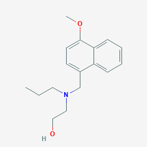 molecular formula C17H23NO2 B3851479 2-[[(4-methoxy-1-naphthyl)methyl](propyl)amino]ethanol 