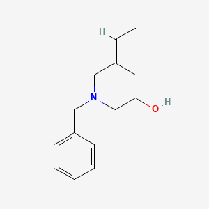 molecular formula C14H21NO B3851496 2-[benzyl(2-methyl-2-buten-1-yl)amino]ethanol 